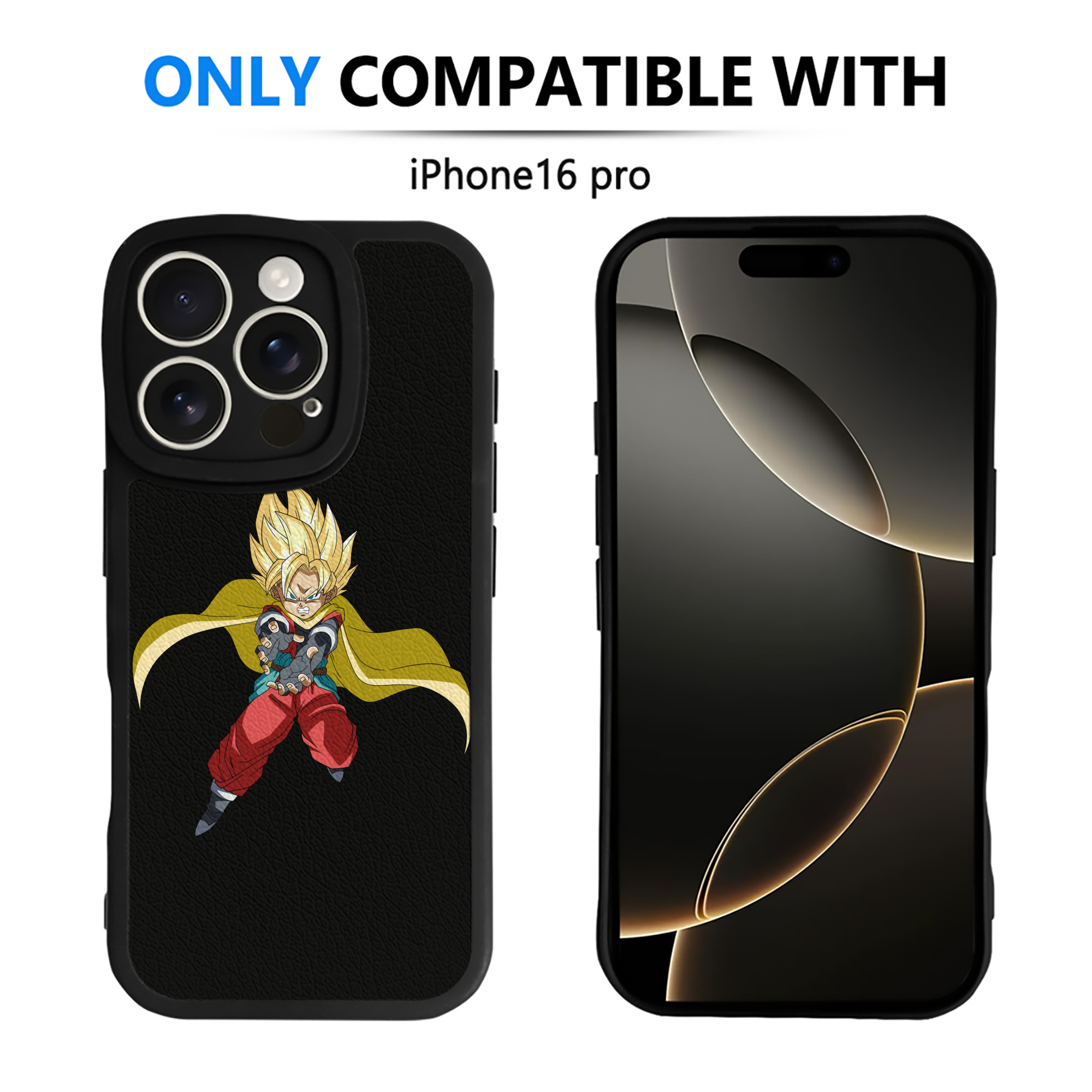 （画像用） ドラゴンボール DRAGON BALL 【iPhone 16シリーズ対応】シリコンスマホケース（レザー調） 材質：シリコン